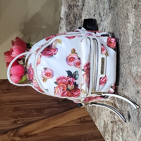 Juicy Couture Handbags - Juicy Couture EUC Floral Rose Print Backpack